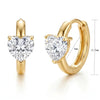 Environmentally Friendly Brass Marquise Zirconia Hoop Earring For Women Minimalist Gold Plated Pear Earring - Image 12