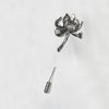 Lotus Flower and Deer Brooch in Antique Gold-Tone or Silver-Tone - Image 6