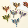 Flying Dragon Brooches Pins Woman Man Enamel Lapel PinGoth Brooch Punk Dragon Coat Backpack Badge Gothic Jewelry Gifts - Image 1