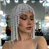 Stonefans Pearl Tassel Headpiece Cap Wedding Hair Accessories Indian Jewelry Elegant Bridal Head Chain Hat Women Prom