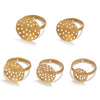 10pcs/lot Stainless Steel Ring Base Adjustable Tray Cabochon Settings Blank Bezel Rings Embryos for Jewelry Materials Making - Image 1