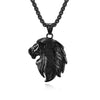 Male Men Animal Lion Pendant Necklace Stainless Steel Chain Black Silver Color Jewelry - Image 8