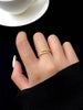 Silver Simple Shiny Parallel Length Adjustable Zircon Ring For Women Engagement Jewelry - Image 8