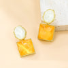 Asymmetric Blue Square Drop Earrings For Women Rhinestone Water Ripple Charms Pendant Earrings Designed Jewelry Gifts - Image 7