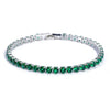 (19 cm 17 cm x 4 mm) Gold Plated Multiple Colors Powder Zirconia Bracelet For Women Jewelry - Image 26