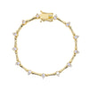 Selling Women Jewelry Set Gold Color CZ Tear Drop Dog Bone Charm Link Chain Choker Necklace Bracelet - Image 7