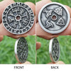 Men's Vintage Viking Rune Compass Pendant Necklace Metal Pagan Amulet for Men Accessories Necklace - Image 3