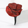 Resin Rose Flower Brooch with Pin Back in Multiple Colors - Image 20