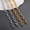 1 Piece Women Mens Stainless Steel Handmade Oval Chain Necklace Bracelet Big Chain Necklace Punk Heavy Jewelry - Image 3