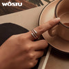 Silver Multi-layer Metal Water Drop Open Ring For Women Euro Simple Jewelry Stackable Party Rings Gift - Image 3