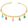 Candy Color Charm Bracelet with Adjustable Open Bangle - Image 19