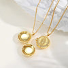 Round Zircon Virgin Mary Locked Pendant Necklace for Women, No Photo, Adjustable Link Jewelry - Image 4