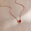 Selling Silver,Pink,Red,Blue Heart-Shaped Necklace,Suitable for European Women's High-Quality Jewelry Gift - Image 18
