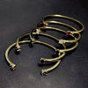 Classic Inlaid Zircon Open Bracelet, Simple Engagement Wedding Jewelry Gift for Women - Image 3