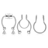 3/24pcs 316L Stainless Steel Fake Magnetic Septum Nose Hoop Ring,Horseshoe Clip On Nose Ring No-Pierced Septum Ring - Image 5