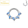 Titanium CZ Heart Daith Helix Tragus Earrings Hoop 16G Hinged Septum Clicker Nose Ring Piercing Jewelry - Image 10