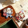 Christmas Enamel Brooch Vintage Blue White Porcelain Style Santa Snowman Cat Reindeer Lapel Pin Xmas Festive Badge CoatSweater - Image 6