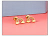 316L Surgical Steel Earrings Cute Style Silver Color Screw Back Oil Dripping Stud Earrings Body Piercing Jewelry Party - Image 29