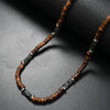 Vintage Bohemian Summer Jewelry Ethnic Style Jewelry Brown Coconut Shell Wood Beads Stone Necklace Men's Jewelry - Image 1