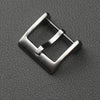 316L stainless steel buckle, 16 18 20mm silver black gold rose gold leather strap buckle, matte buckle - Image 7