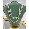 Long Chain Necklace For Women Freshwater Baroque Pearls Necklace 4-6mm Rice Shape Beads Vintage Sweater Chain - Image 2