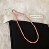 Zakol 4/6/8mm Pink Blue Round Stone Beaded Necklace for Women Girls Versatile Dopamine Choker - Image 3