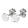 3MM-10MM Punk Small Black Round Stainless Steel Men's Stud Earrings For Women Minimalist Piercings Ear Jewellery Y2k Accessories - Image 18