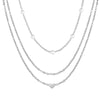 Double Layer Pearl Choker Necklace with Small Heart Pendant - Image 12