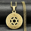 Hebrew Star of David Pendant Necklace for Women Men Stainless Steel Gold Silver Color Jewish Male Chain Jewelry - Image 7