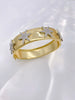 European and American Copper Zircon Hollow Hexagonal Star Heart-shaped Bangles Jewelry for Women - Image 7