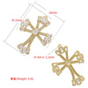 Hecheng, Crystal Shiny Zirconia Cubic Zircon Necklace Pendant Cross Jesus Christ Gold Colour Jewelry Gift for Women - Image 6