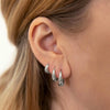 3 Pairs Stainless Steel Crystal Zirconia Hoop Earrings for Women Simple Gold Plated Circle Punk Earrings Piercing Jewelry - Image 11