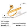Chic Stainless Steel Personality Minimalist Classy Ring Gold Color Stylish Unique Finger Jewelry for Women - Image 8
