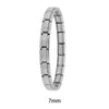 Women's Jewelry 9mm Width Itanlian Elastic Charm Bracelet Stainless Steel Bangle ST - Image 26