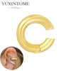 1PC Plated Gold Ear Cuff Earrings Ear Clip for Women Purple/Green/Turquoise No Pierced Earrings Jewel - Image 32