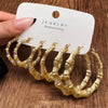 Punk Bamboo Circle Earrings Set Vintage Metal Exaggerated Hoop Earring Bamboo Joint Unusual Party Jewelry Gift for Women - Image 8