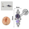 1PC 316L Surgical Steel 16G Cz Labret Lip Ring Crystal Cluster Stud Earrings Ear Cartilage Tragus Helix Daith Piercing Jewelry - Image 16