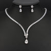 Noble Cubic Zircon Jewelry Set Bridal Wedding Party For Female Fascinating Dress-Up Geometry Shape Elegant Ornament - Image 19