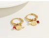 Yachan Gold Plated Stainless Steel Hoop Earrings for Women Tap Texture Metal Pearl Charms Earring Jewelry Gift - Image 19