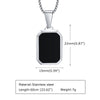 Men's Geometric Pendant Necklace with Stainless Steel Chain - Image 8