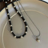 2 Pcs Vintage Peace Buckle Pendant Necklaces Stone Beads Chains Choker Necklace Set Women Men Chinese Style Jewelry K - Image 14