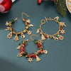 Christmas Multi Elements Pendant Bracelets for Women Colorful Crystal Beads Elk Snowman Snowflake Santa Claus Bracelet Jewelry - Image 5