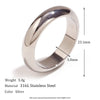 Gold Plated Silver Color Minimalist Basic Thick Plain Loop Circle Stainless Steel Rings For Women - Image 7