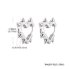 Creative Gothic Punk Rivet Heart Hoop Earrings, Stainless Steel Geometric Piercing Earrings, Unique Cool Jewelry for Party - Image 15