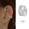 1pc Ear Cuff No Piercing Conch Ear Bone Earring Kpop Style Silver Color Micro Inlaid Zircon Cross Ear Clip Cartilage Jewelry - Image 7