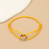 Simple Unisex Bracelet 3 Metal Round Circle Accessory Adjustable Men's Rope Bracelet for Women Jewelry Gifts - Image 14