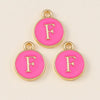 10pcs Rose Red Color Cute Double Sided Mini Alphabet 26 Letters Charm Pendants for Name Jewelry Necklace Bracelet Earring - Image 28
