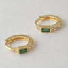 Silver Retro Geometric Square Circle Hoop Earrings for Women Gift Zircon Huggies Ear Buckle Piercing Jewelry - Image 22