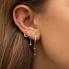 3PCS Sets Stainless Steel Square Zirconia Hoop Earrings For Women Daily Life Cartilage Stud Earrings Piercing Jewelry Gift - Image 15
