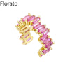1PC Gold Plated Ear Cuff Earrings for Women Colorful C Shape Cube Zircon Earcuff Clip on Earring No Piercing Earring Jewelry - Image 9